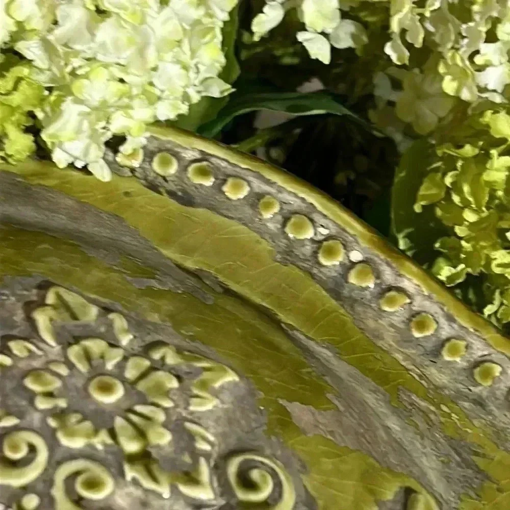 Bombay Vase w/faux flowers
